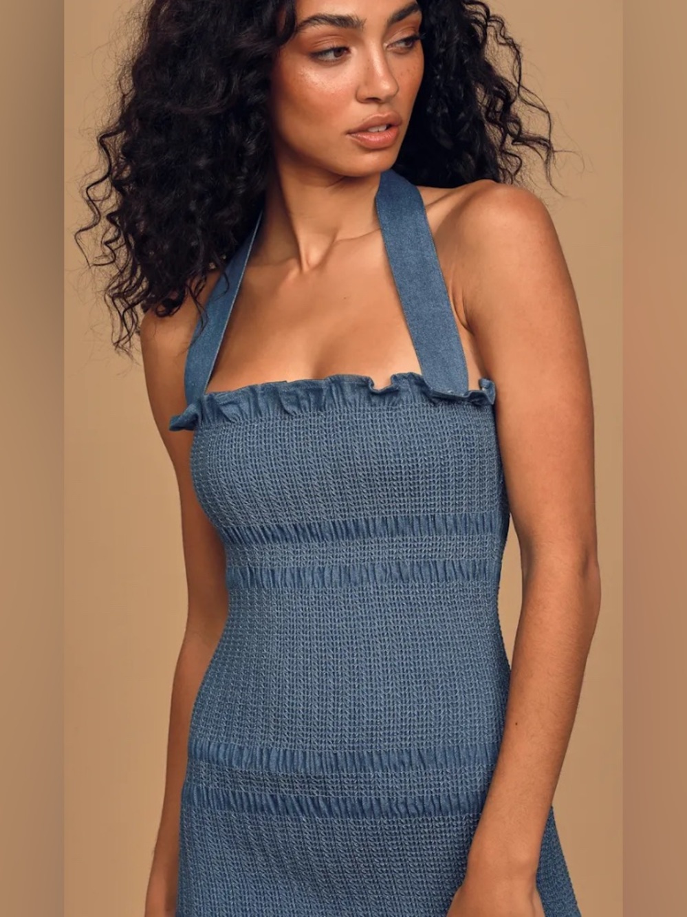 Capulet Linnea Smocked Denim Dress